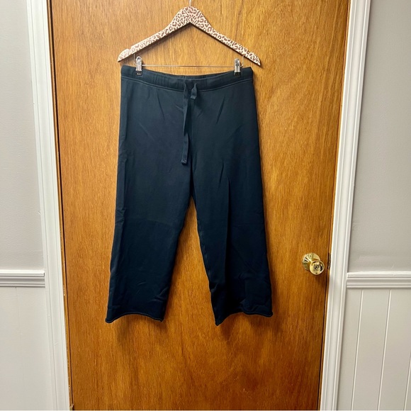Frank & Eileen Catherine Favorite Cropped Wide Sweatpants Triple Fleece Navy - Picture 13 of 14
